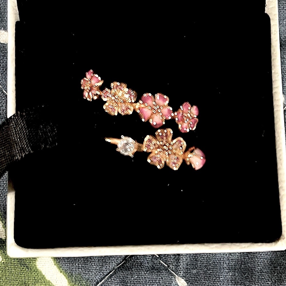 PANDORA Rose Peach Blossoms Openwork Ring (ALE MET-58), US 8.5, #188088NCCMX-58